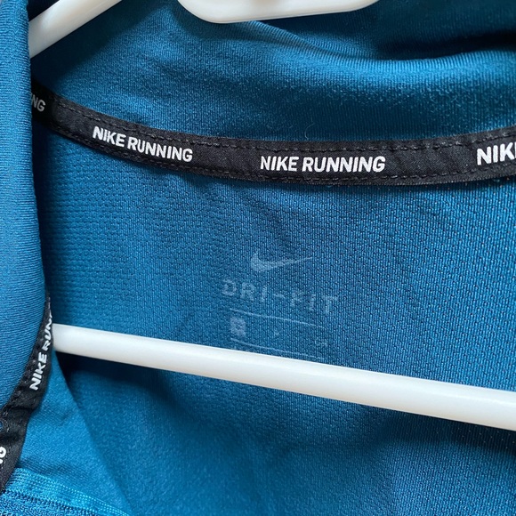 Turquoise blue quarter zip long sleeve - Picture 2 of 3